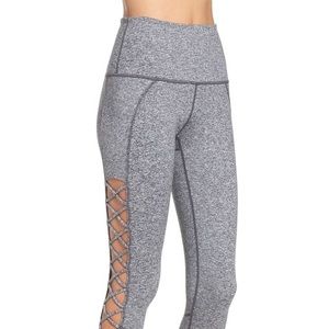Zella Lace Up High Waisted Legging